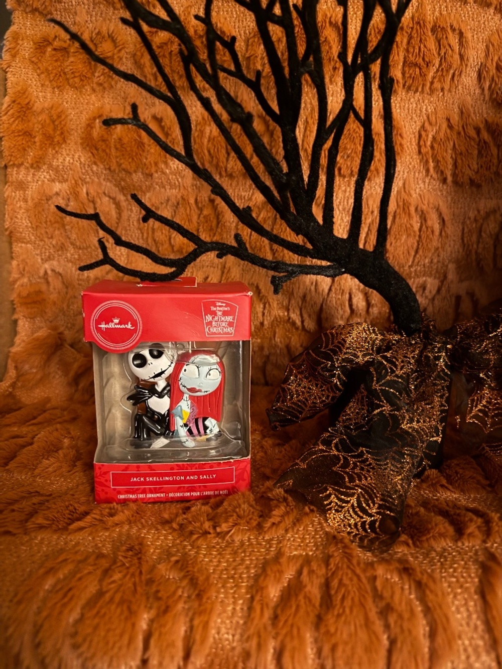 Hallmark Jack & Sally Nightmare Before Christmas Ornament Gothic Couple Boxed